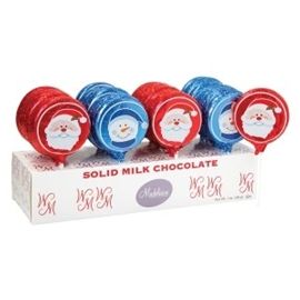 Christmas Milk Chocolate Foiled Lollipop 1oz