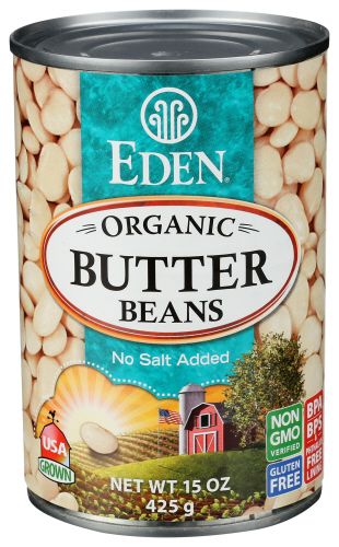 Eden Organic Butter Beans No Salt Added 15oz