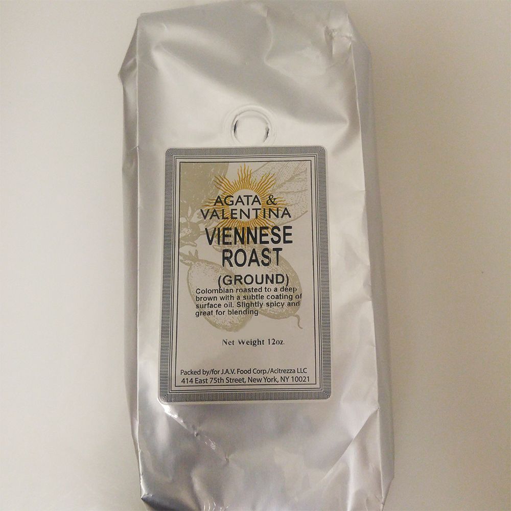 A&V Viennese Roast Coffee Ground 12Oz