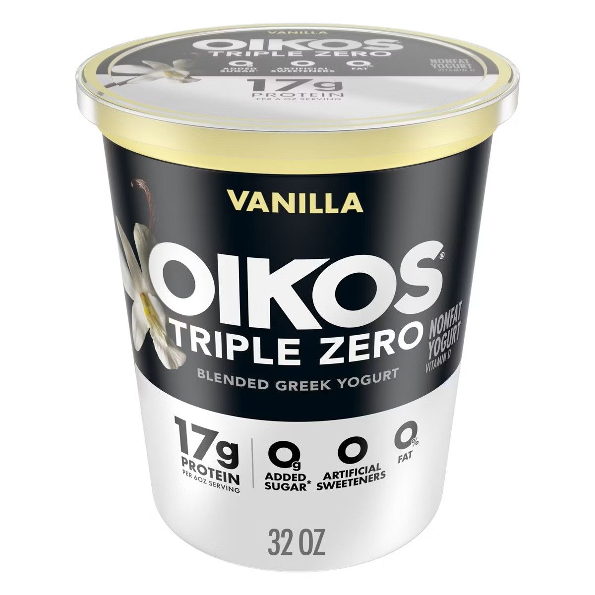 Oikos Triple Zero Vanilla Yogurt (32 oz)