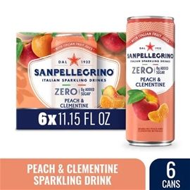 San Pellegrino Peach & Clementine Zero 6pk