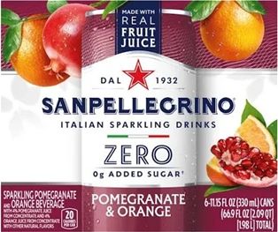 San Pellegrino Pomegranate & Orange Zero 6pk