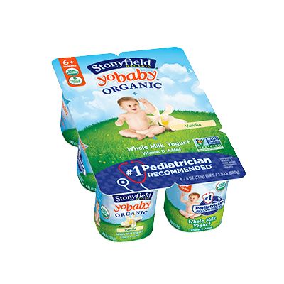 Stonyfield Yobaby Organic Vanilla Yogurt (6pk)