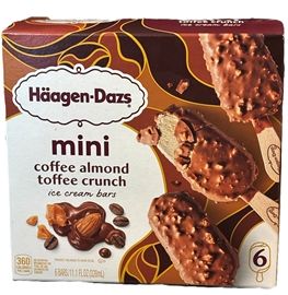 Haagen Dazs Mini Coffee Almond Toffee Crunch 6ct