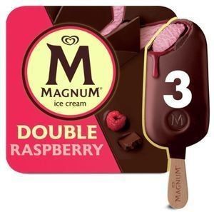 Magnum Double Raspberry Bar 3pk