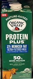 Organic Valley Protein Plus 2% Reduced Fat Milk (48 oz)