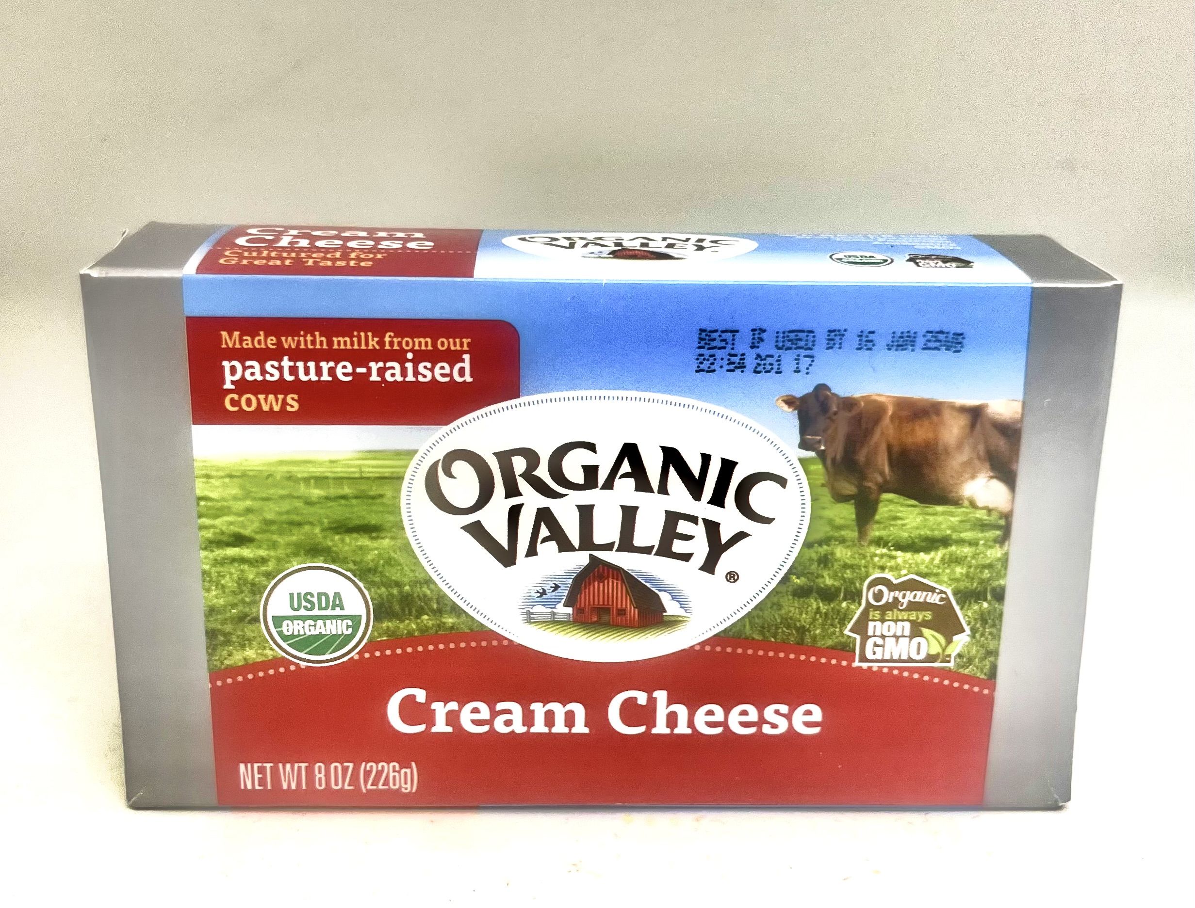Organic Valley Cream Cheese Block (8Oz)