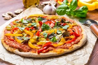 Pizza with Organic Vegetables