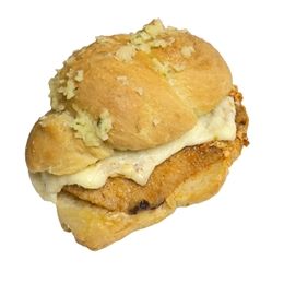 Garlic Knot Chicken Parm Slider