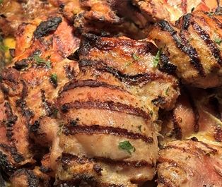 Grilled Heritage Boneless Honey Mustard Pork Chops