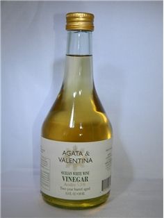 A&V Barrel-Aged Sicilian White Wine Vinegar 17 oz.