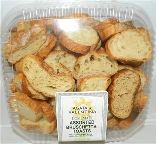 Homemade Assorted Bruschetta Toasts