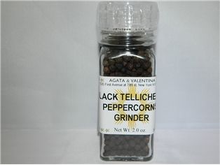 A&V Blk Tellicher Peppercorn Grinder