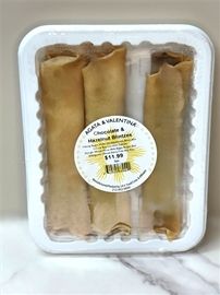 Chocolate & Hazelnut Blintzes (3pc)