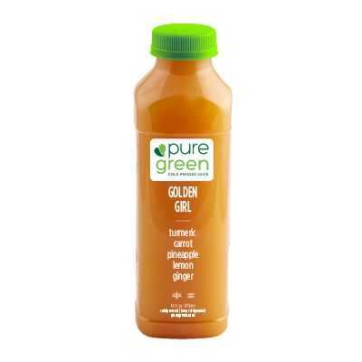 Pure Green Golden Girl Cold Pressed Juice (16oz.)