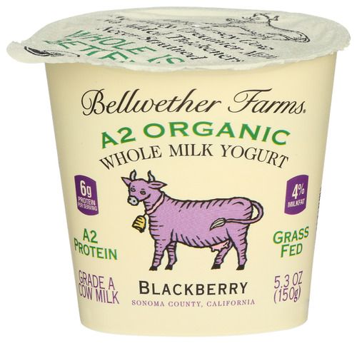 Bellwether Farms A2 Organic Blackberry Yogurt 5.3oz