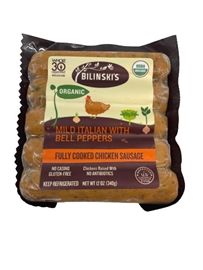 Bilinski's Organic Mild Italian Chicken Sausage