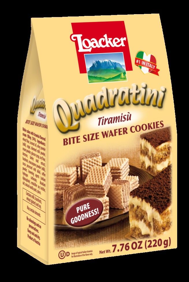Loacker Tiramisu Quadratini Cookies (7.76 oz)