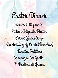 Easter Dinner Package