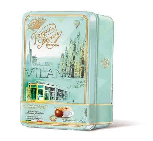 Vergani Milano Milk Chocolate Pralinees with Cappuccino Cream (3.52oz)
