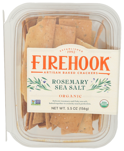 Firehook Organic Rosemary Sea Salt Cracker 5.5oz