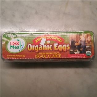Ecomeal Organic Grade A Large Brown Eggs (dozen)