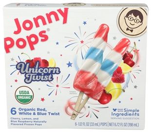 Jonnypops Organic Red, White & Blue Twist (6.72 oz)