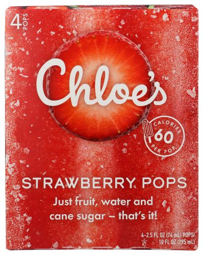 Chloes Strawberry Fruit Pop 10oz