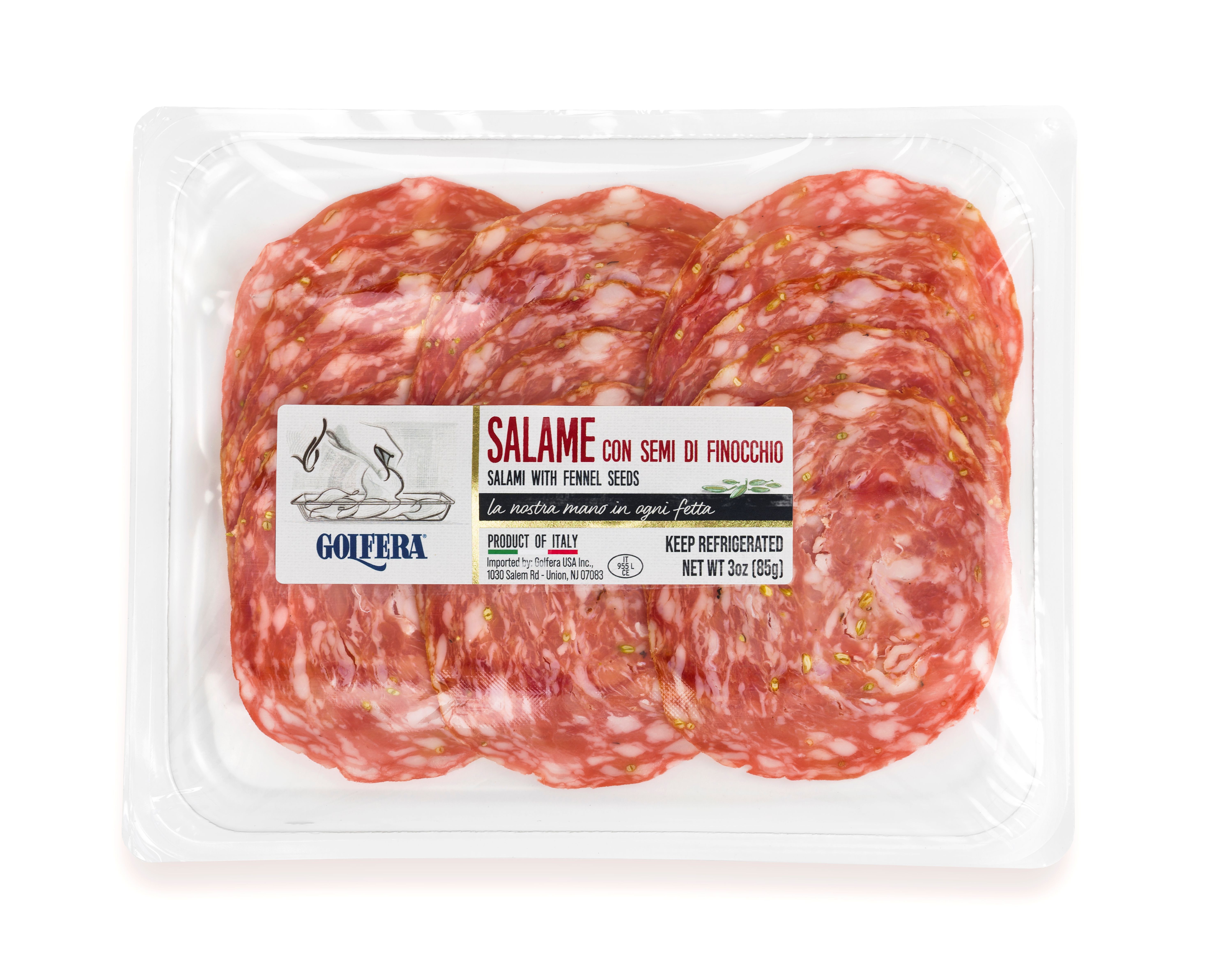 Golfera Pre-Sliced Fennel Salami (3oz)