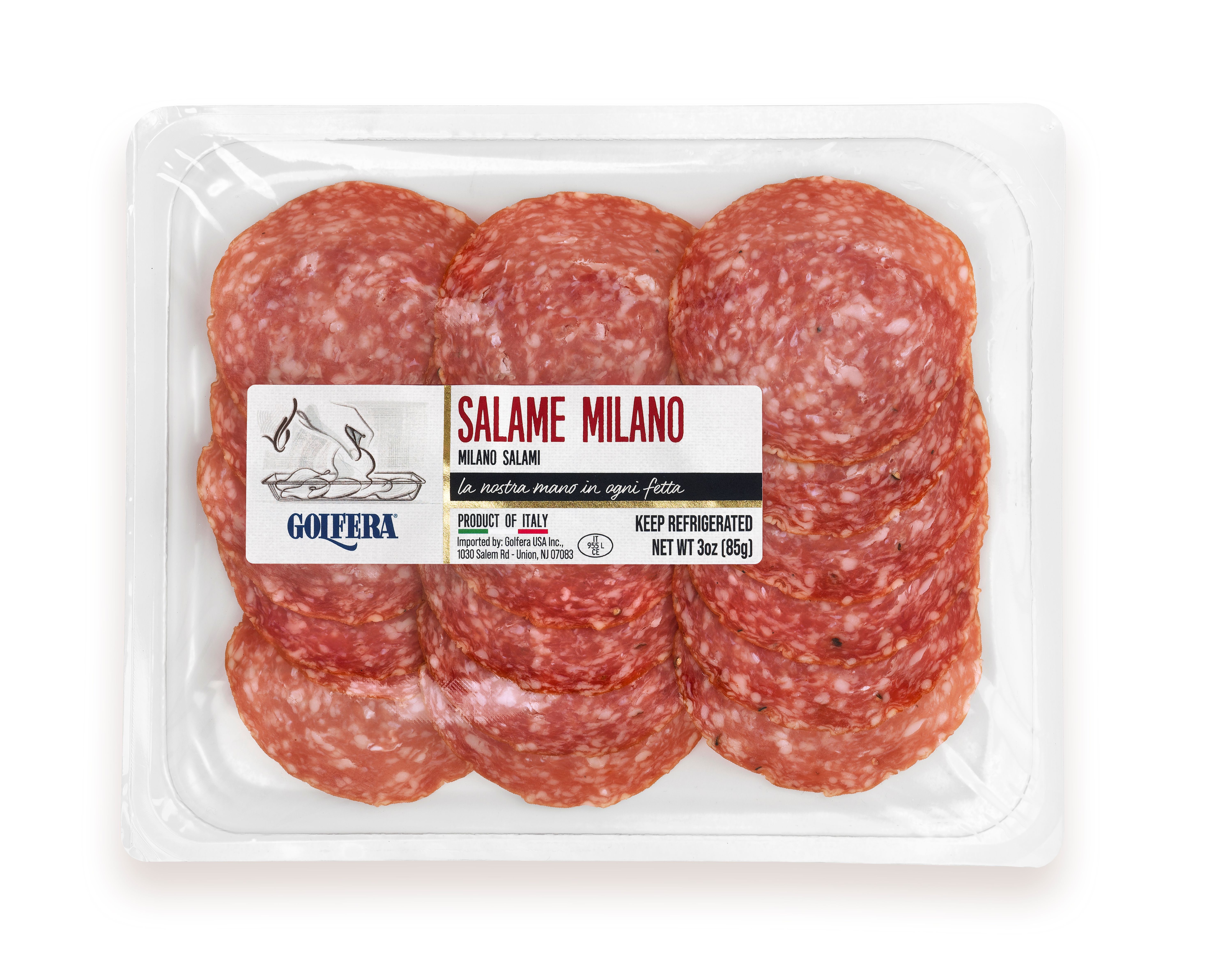 Golfera Pre-Sliced Milano Salami (3oz)
