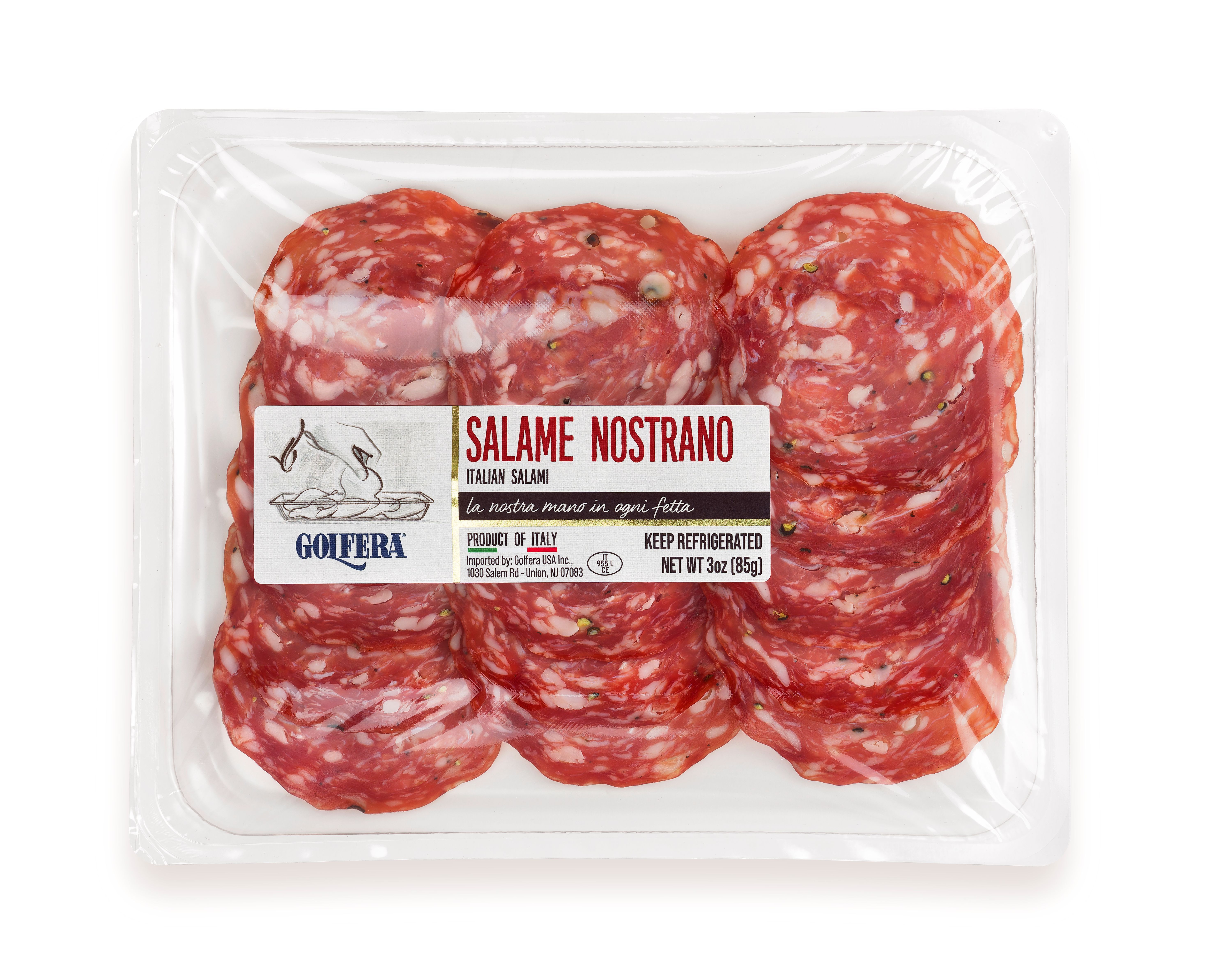 Golfera Pre-Sliced Nostrano Salami (3oz)