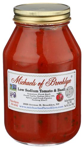 Michael's of Brooklyn Low Sodium Tomato & Basil Sauce (32 oz)