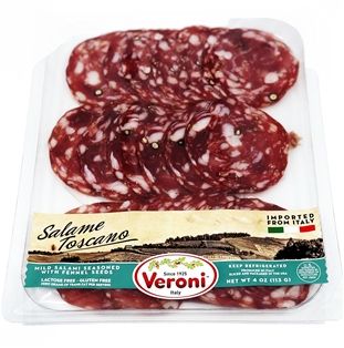 Veroni Salami Toscano Pre-Sliced (4oz)