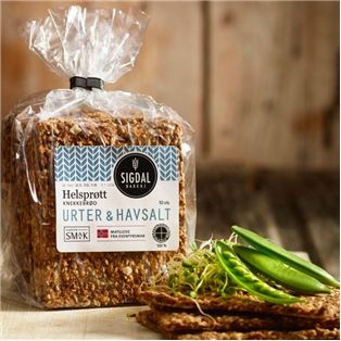 Sigdal Herbs & Sea Salt Crispbread (6.7oz.)