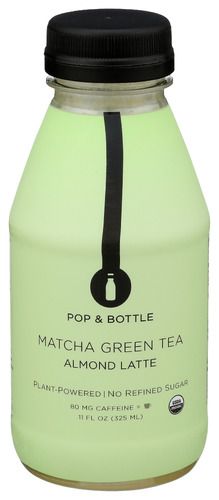 Pop & Bottle Matcha Green Tea Almond Latte (11oz)